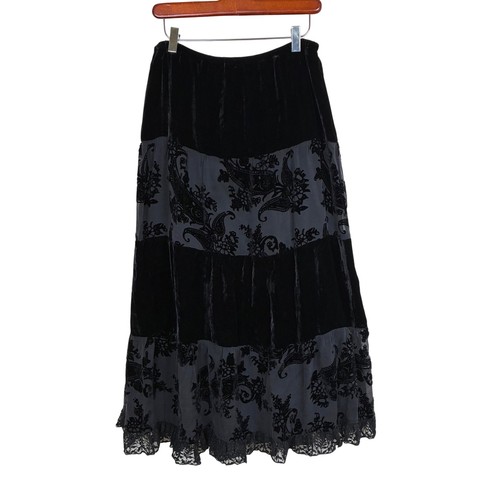 Chico skirt maxi - m, silk