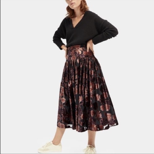 Scotch soda velvet skirt - &,