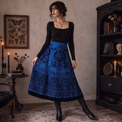 Vintage msk velvet damask - vintage,